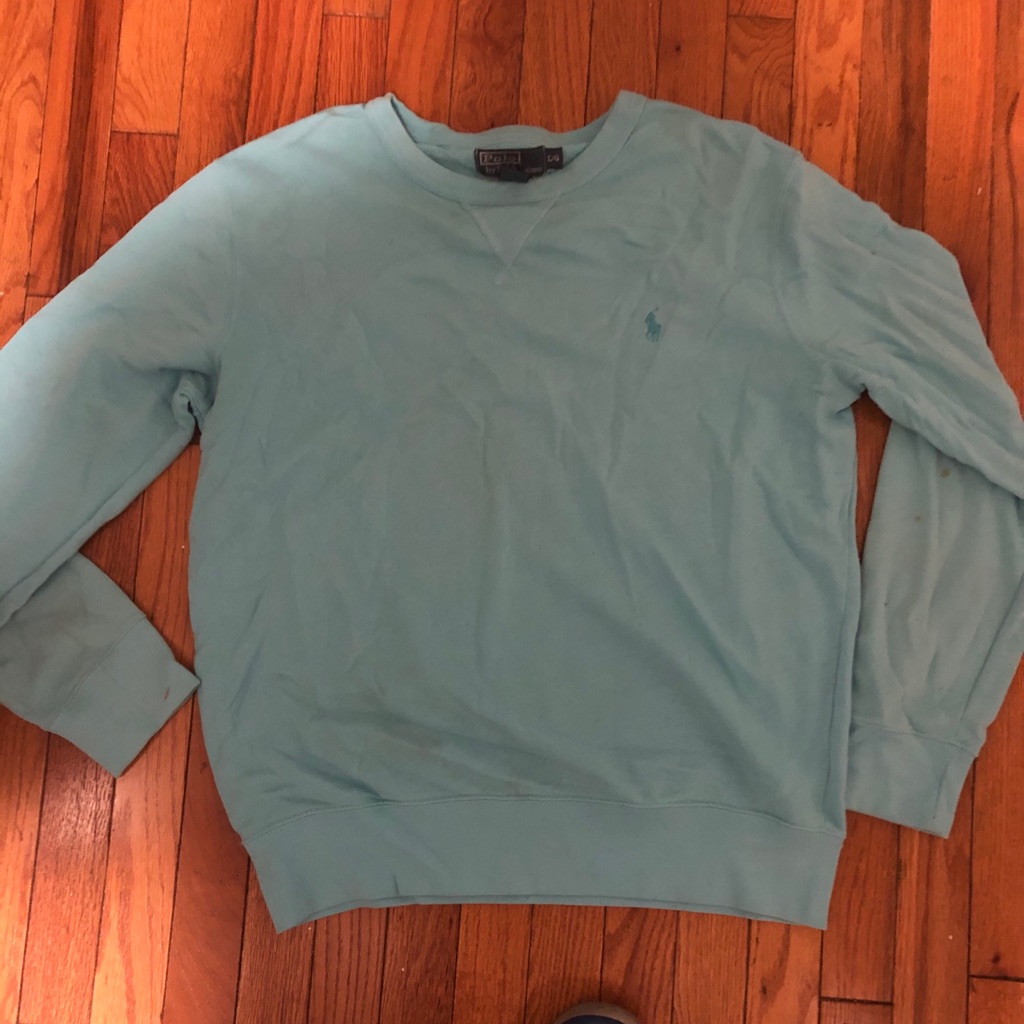 Soft Cotton Polo Crewneck Sweatshirt